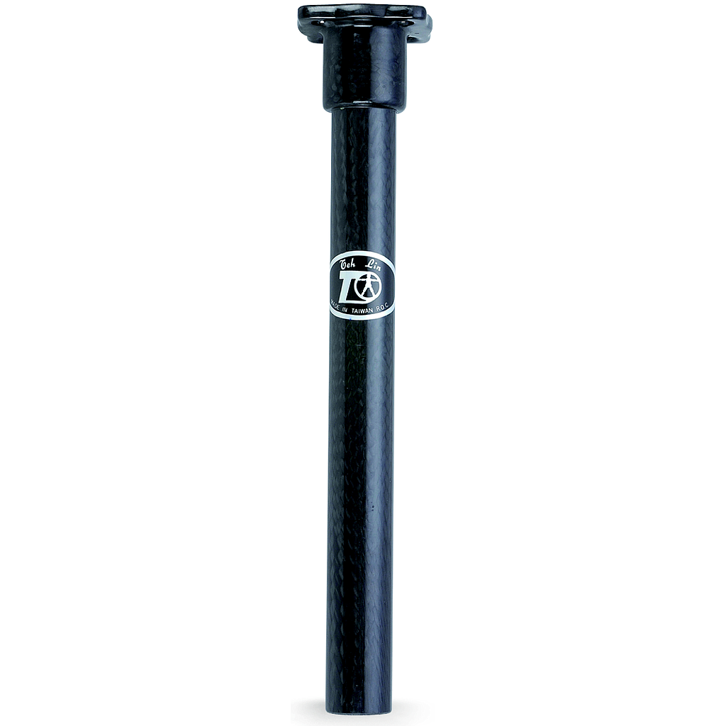 Adaptador fixo em carbono com tubo e 4 parafusos