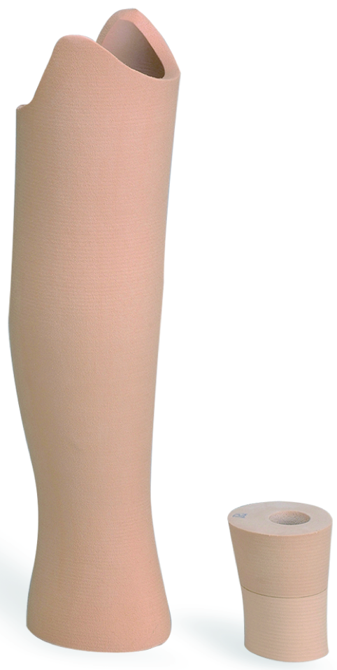 Mousse cosmétique exosquelettique trans-tibial