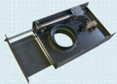 Pneumatic gate slide, Ø150mm