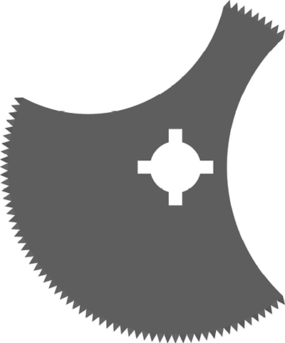 Segment saw blade compatible with the plaster saw
