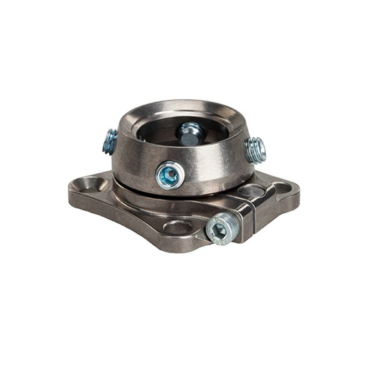 [7H01C] Conector de 4 orificios con bandeja piramidal giratoria, acero inoxidable