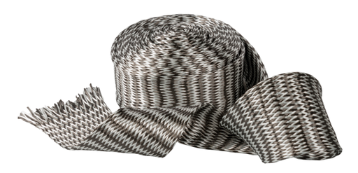 Tejido tubular, Fibra de carbono y vidrio