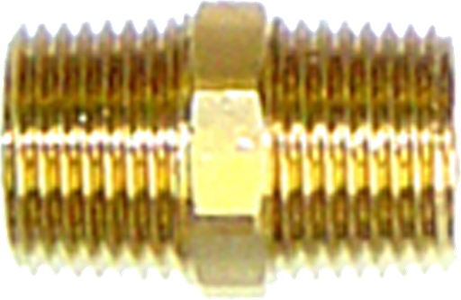 [121 W 307] Conector doble de tubo de bronce, 1/2"