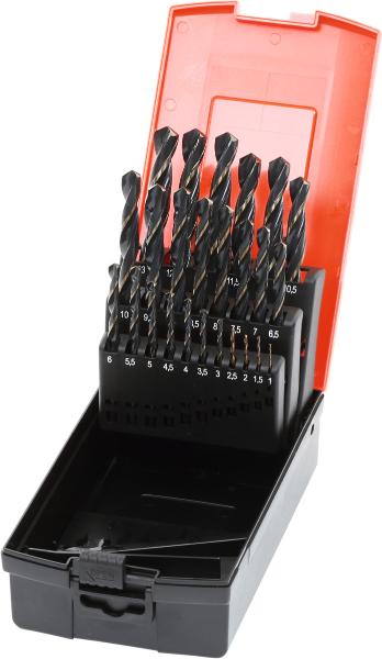 [210 W 107.25] Jobber drill set HSS in a case 1-13