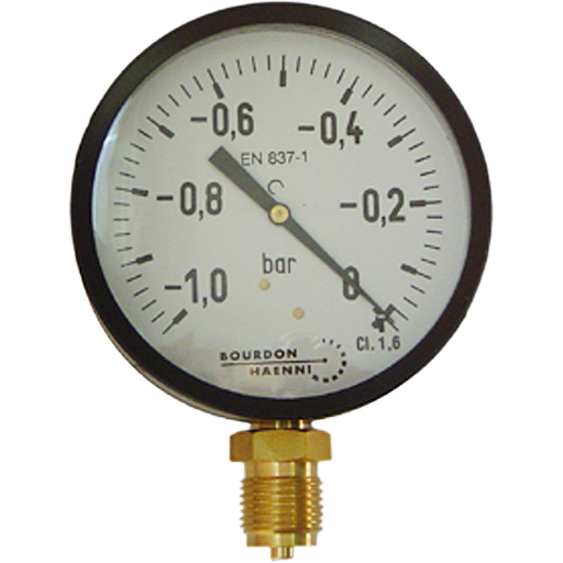 [121 W 309] Vacuum manometer, ⌀40mm, 1/8"