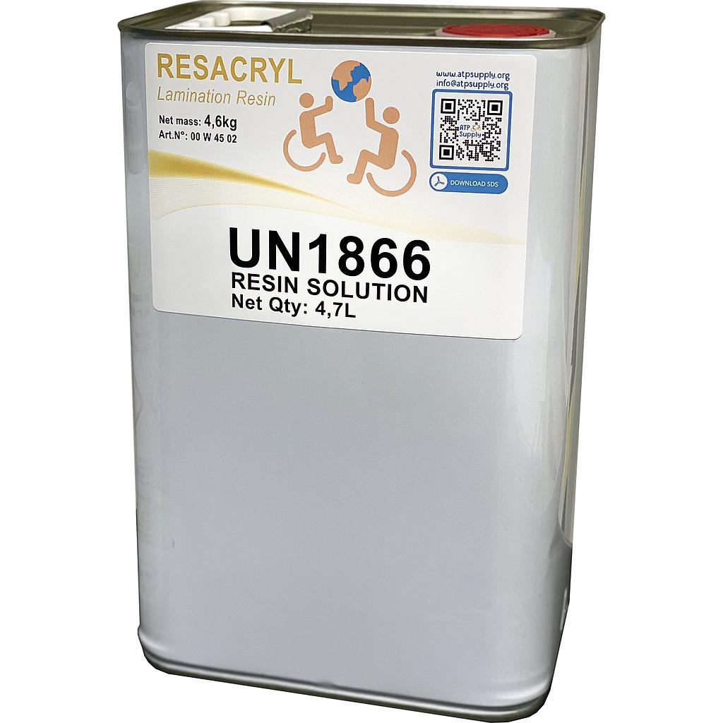 [00 W 45 02] Resacryl lamination resin 80:20, 4,6kg