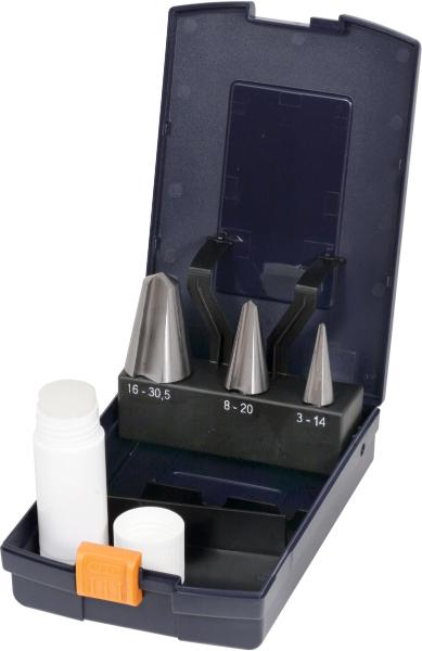 [210 W 109] Juego de brocas cónicas de precisión para chapa metálica HSS 3-30,5 mm