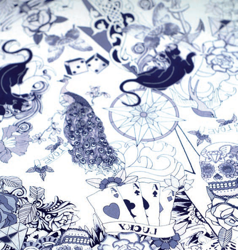 [00 M 18.10] Transferpapier "Tattoo schwarz"