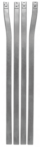 [PR16.C1.020] Barres latérales d'orthèse en acier inoxydable 20mm