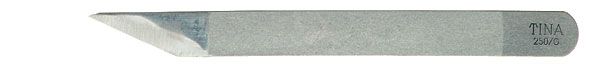 [622 W 001] Knife, for leather, "Tina" wide blade, L: 230mm