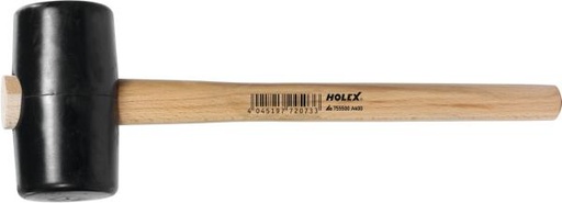 [652 W 101] Black rubber hammer, ∅54mm