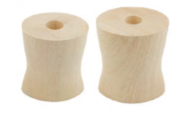 [PR02.A1.025] Cuña de tobillo con forma, 22 - 25 cm, madera