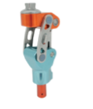 [PR04.CP.K02] Kids Polycentric Knee Joint with Lock, Alloyed Aluminium