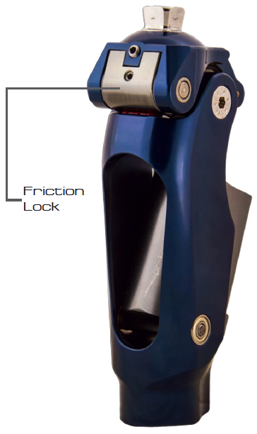 [PR04.PO.M02] Pneumatic knee joint, navy blue, with frictional lock