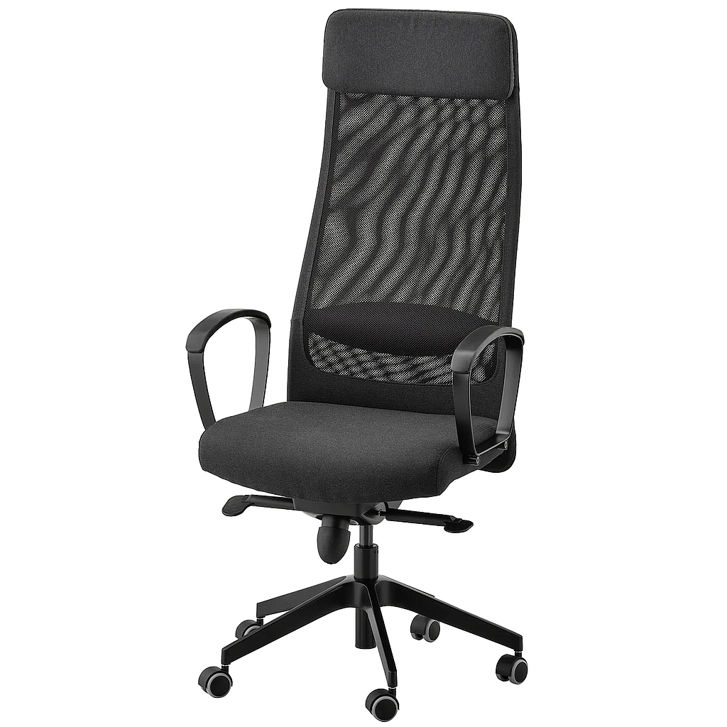 [819 W 201] Silla de oficina con reposabrazos