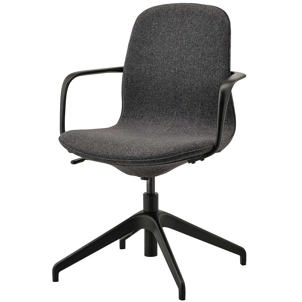[819 W 202] Silla fija de oficina con reposabrazos