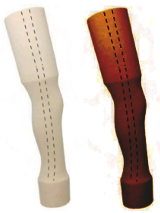 Above knee cosmetic foam for children
