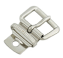 Riveting Single Prong Buckle with Roller, 100pc