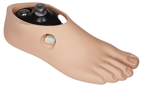 Single axis foot with adjustable heel height