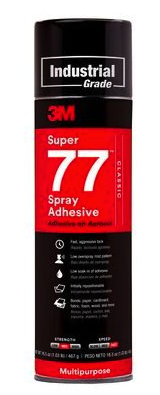 [00 W 42.77] 3M Multipurpose Spray Glue - 77, 500ml