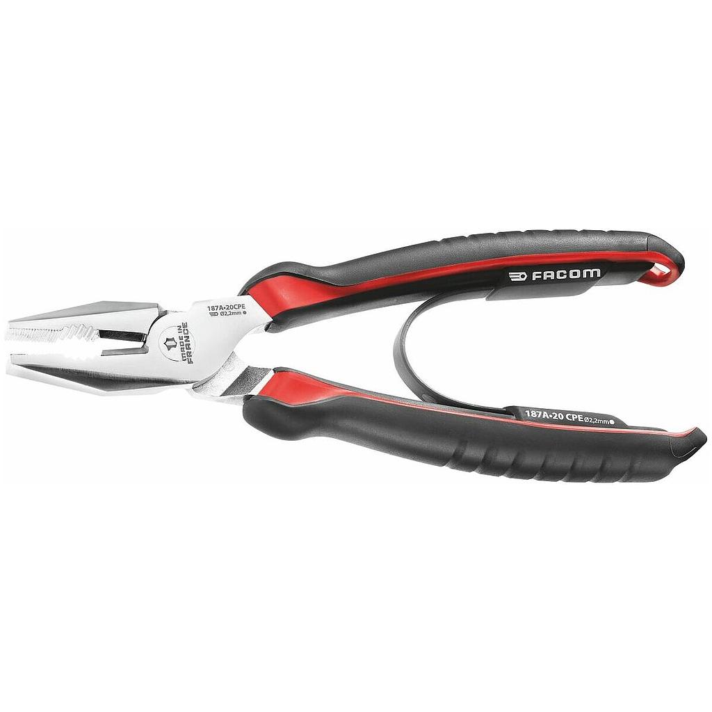 [626 W 001.180] Combination pliers FACOM, chrome-plated, Overall length: 180mm