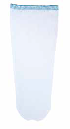 Manchon adulte pour amputation fémorale, double épaisseur tissu éponge, avec trou 19mm, 10 paires